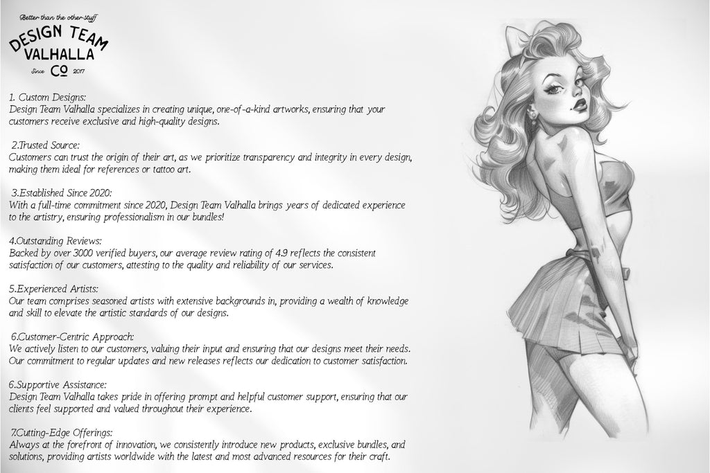 Drawing Pretty Ladies, 100+ Cartoon pinups, Procreate stamps and pdf
