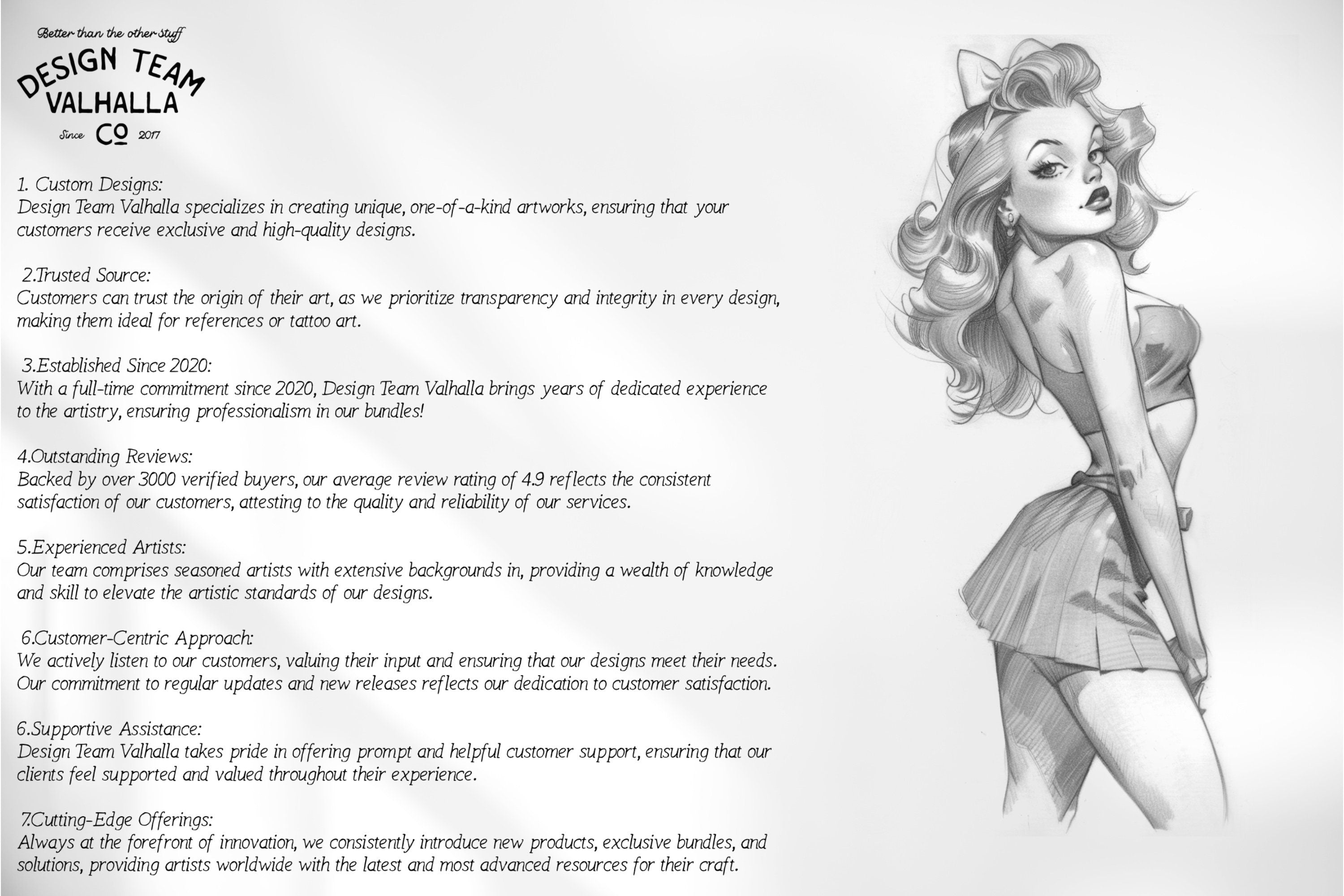 Drawing Pretty Ladies, 100+ Cartoon pinups, Procreate stamps and pdf