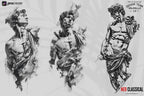 Neo classical, custom fine art tattoo references, pdf & 100 procreate stamp brushes