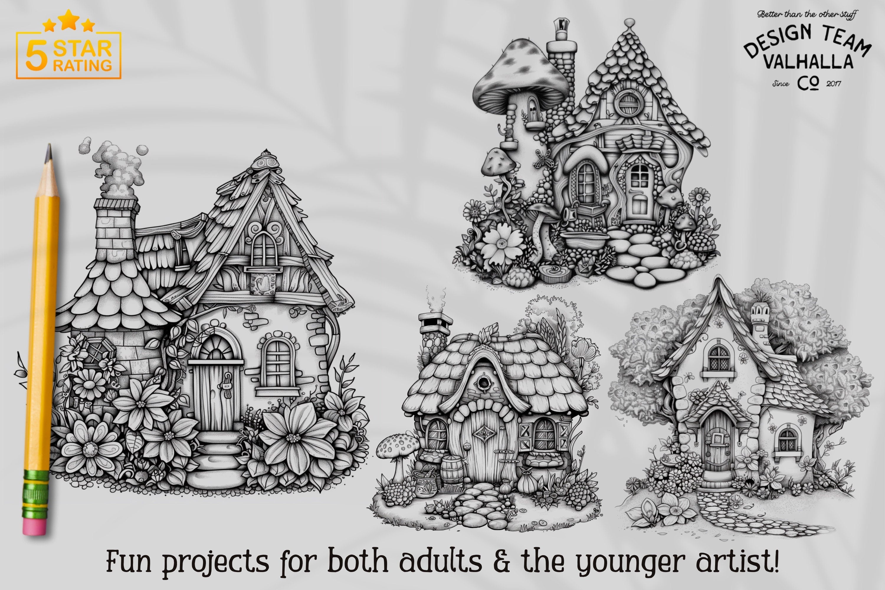 200+ Fairy House Procreate Brushes: Unique Coloring Designs