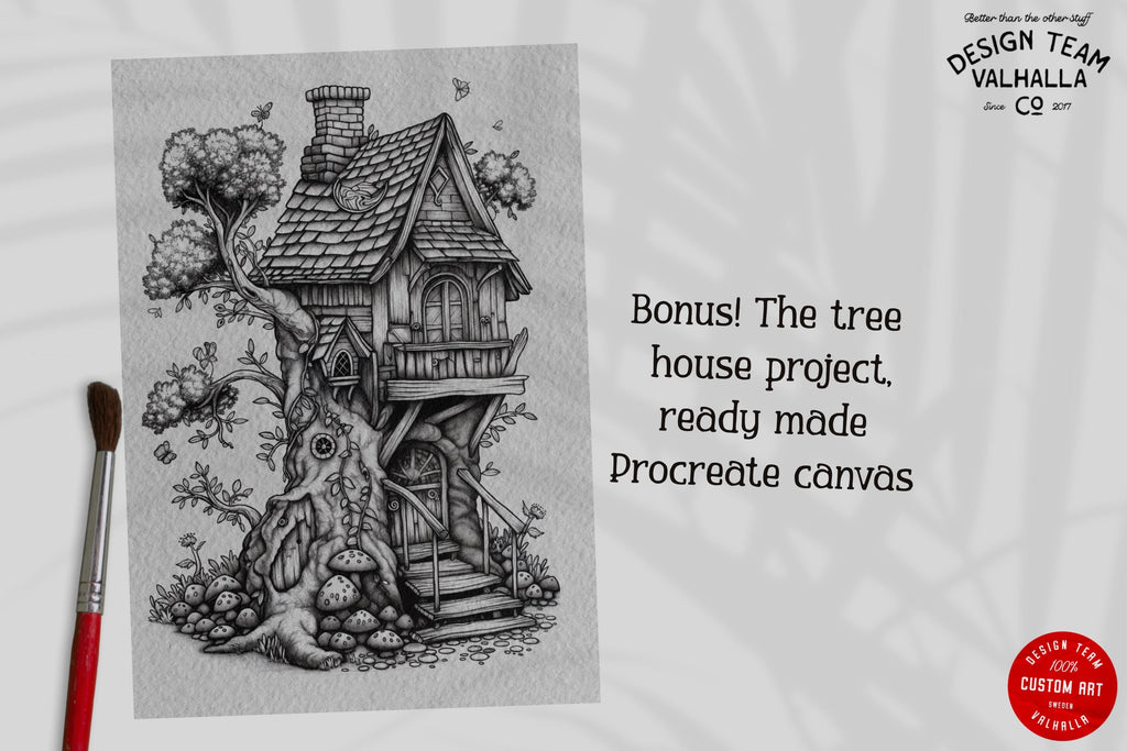 200+ Fairy House Procreate Brushes: Unique Coloring Designs