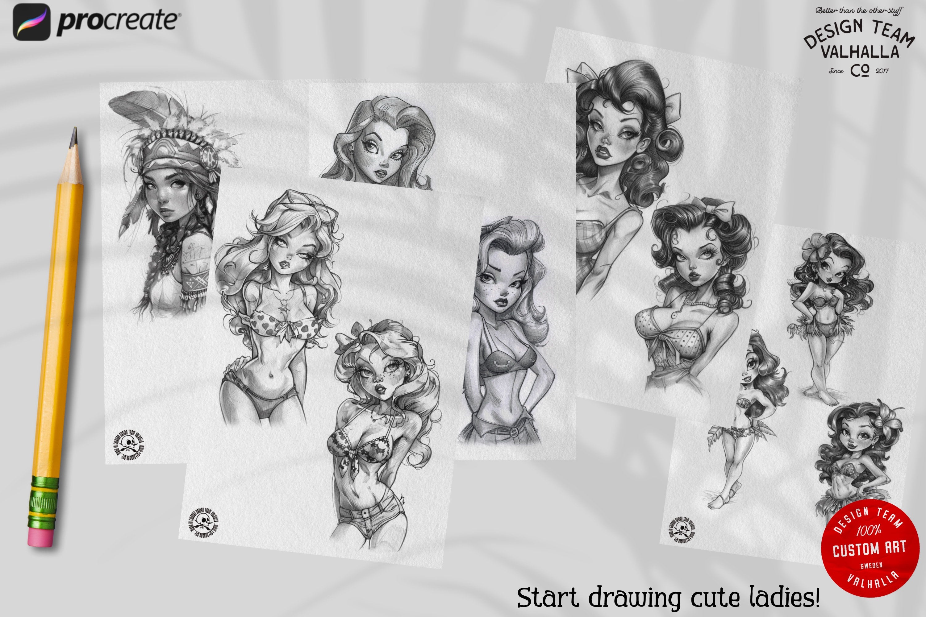 Pinup Tattoo E-Books, Cartoon Art References (PDF)