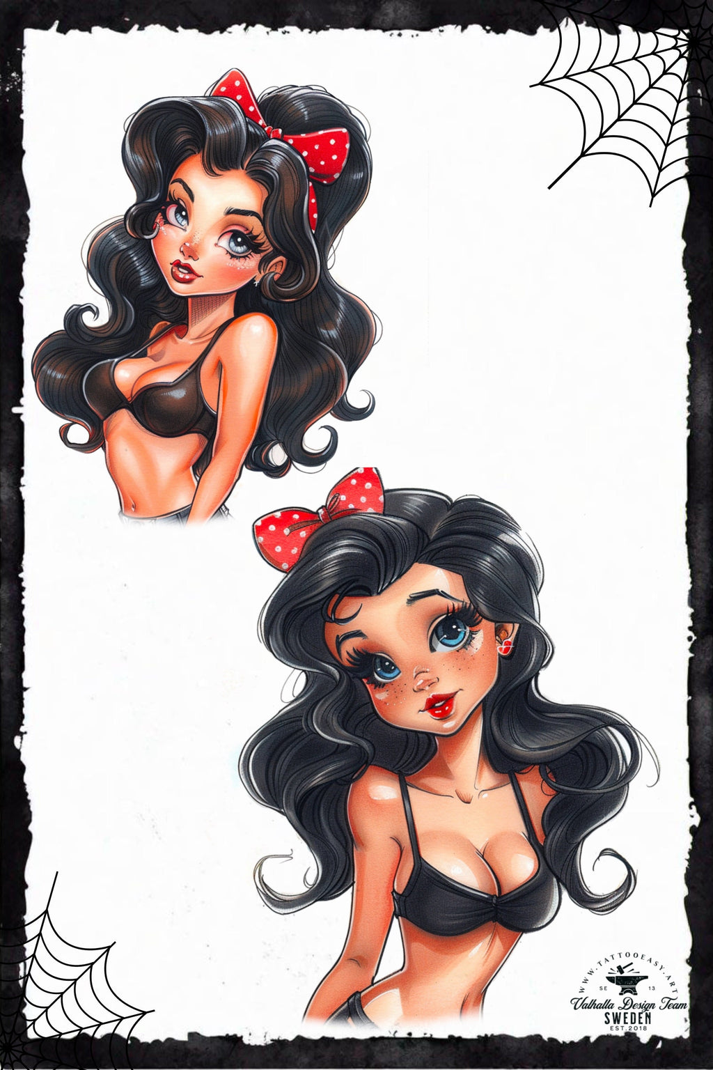 Pinup Sketches - Procreate | 130+ ladies + pdf ( digital download ) Tattoo Flash Art