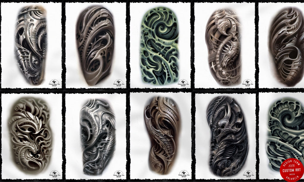 Tattoo E-Books collection (Pdf) Biomech Tattoo Sleeves, 54 unique designs
