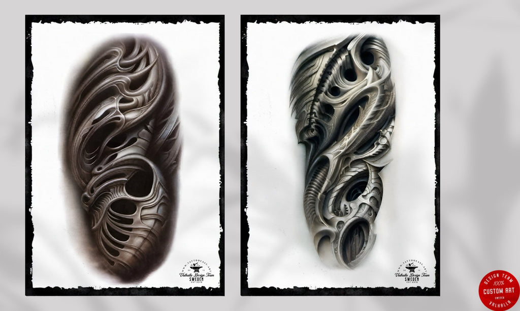 Tattoo E-Books collection (Pdf) Biomech Tattoo Sleeves, 54 unique designs