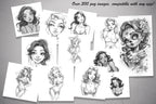 Pinup Tattoo E-Books, Cartoon Art References (PDF)