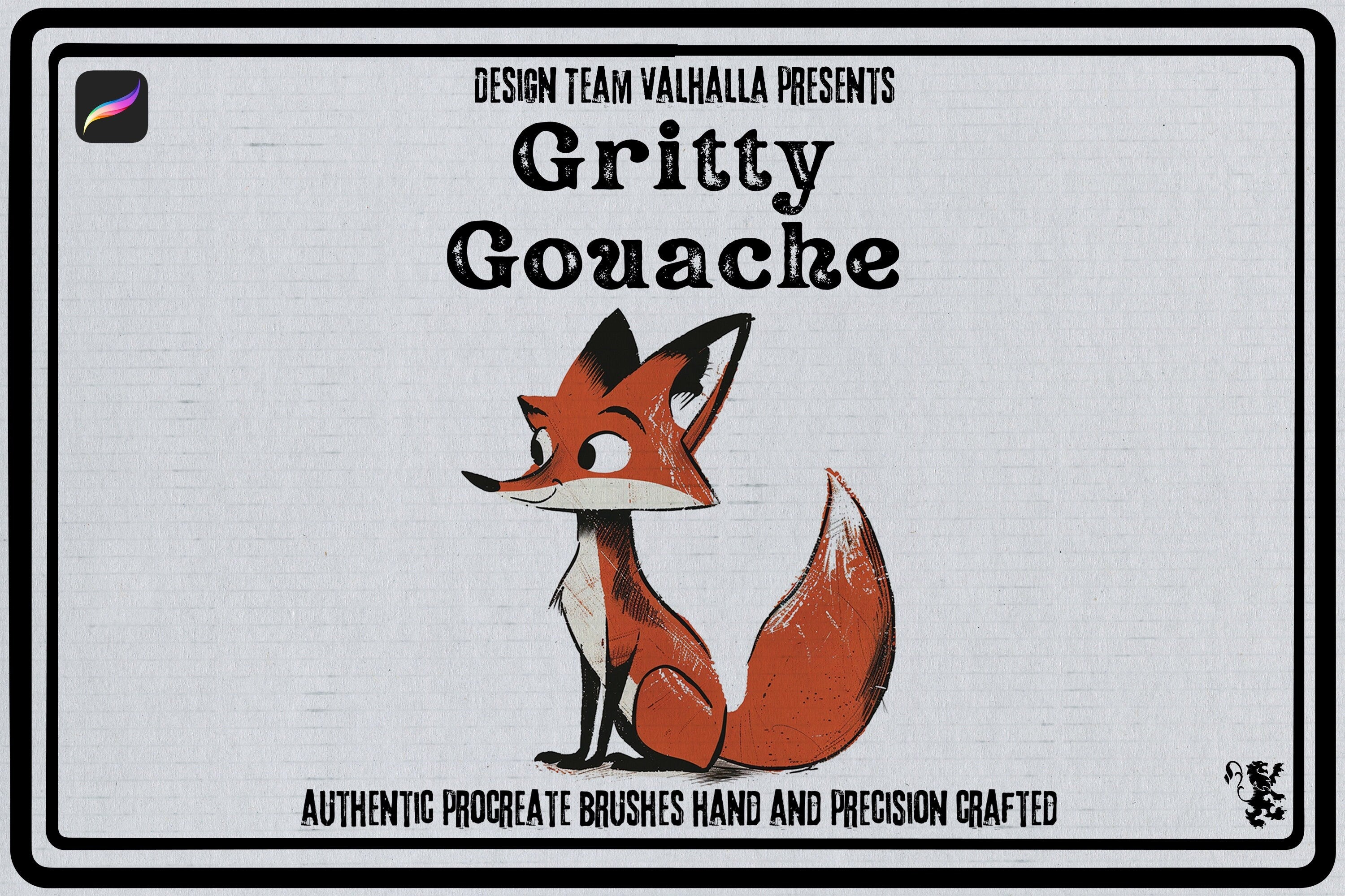 Gritty Goache brush bundle, custom brushes for Procreate