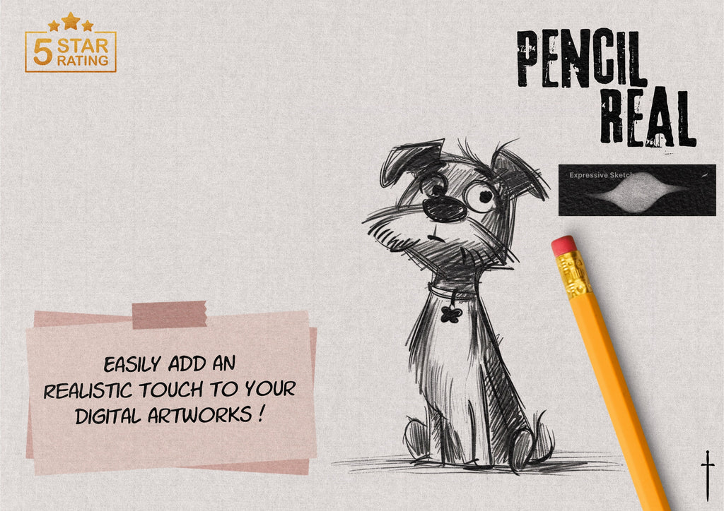 PencilReal ~ realistic pencil brush bundle for Procreate, XL creative kit!