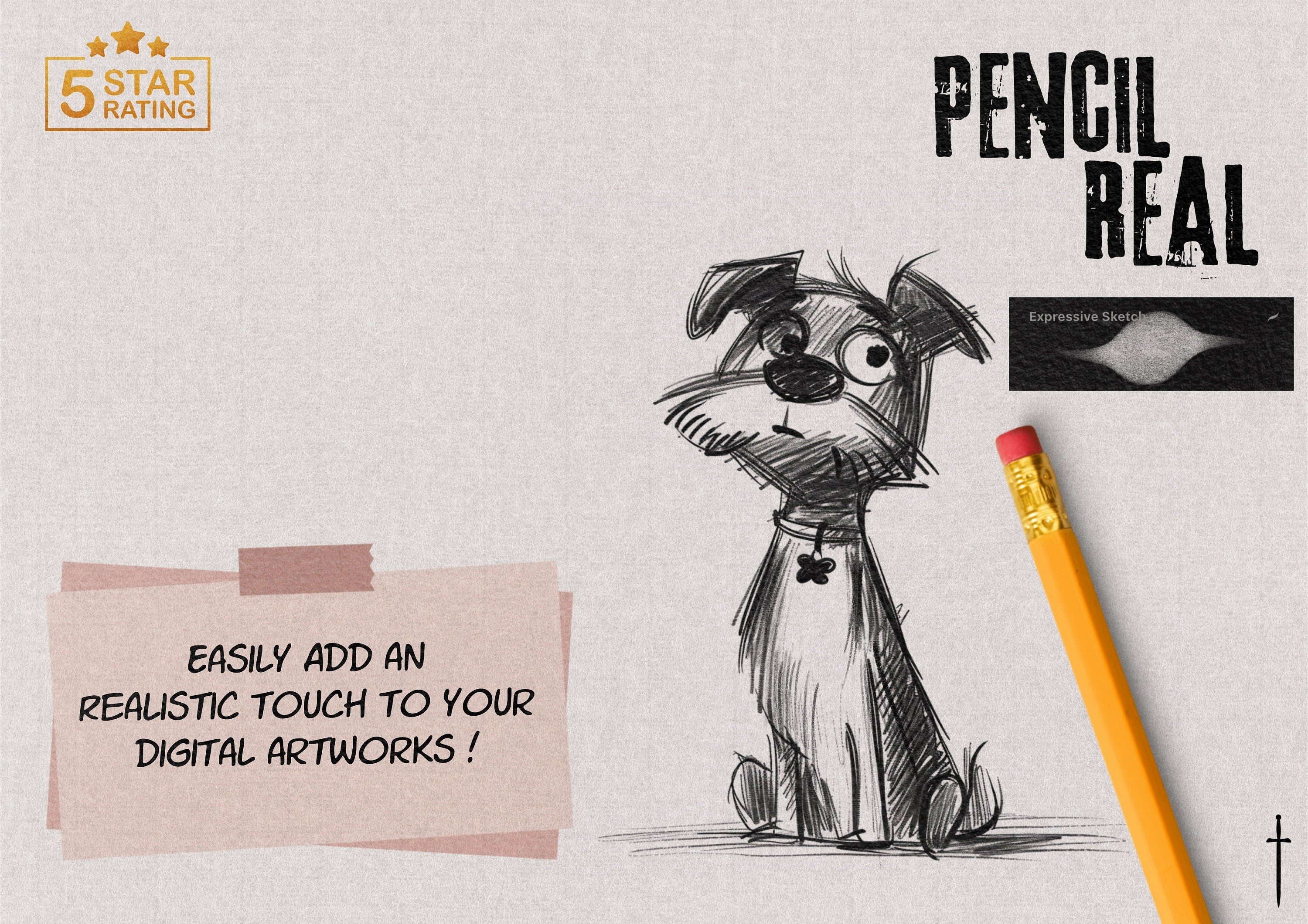 PencilReal ~ realistic pencil brush bundle for Procreate, XL creative kit!