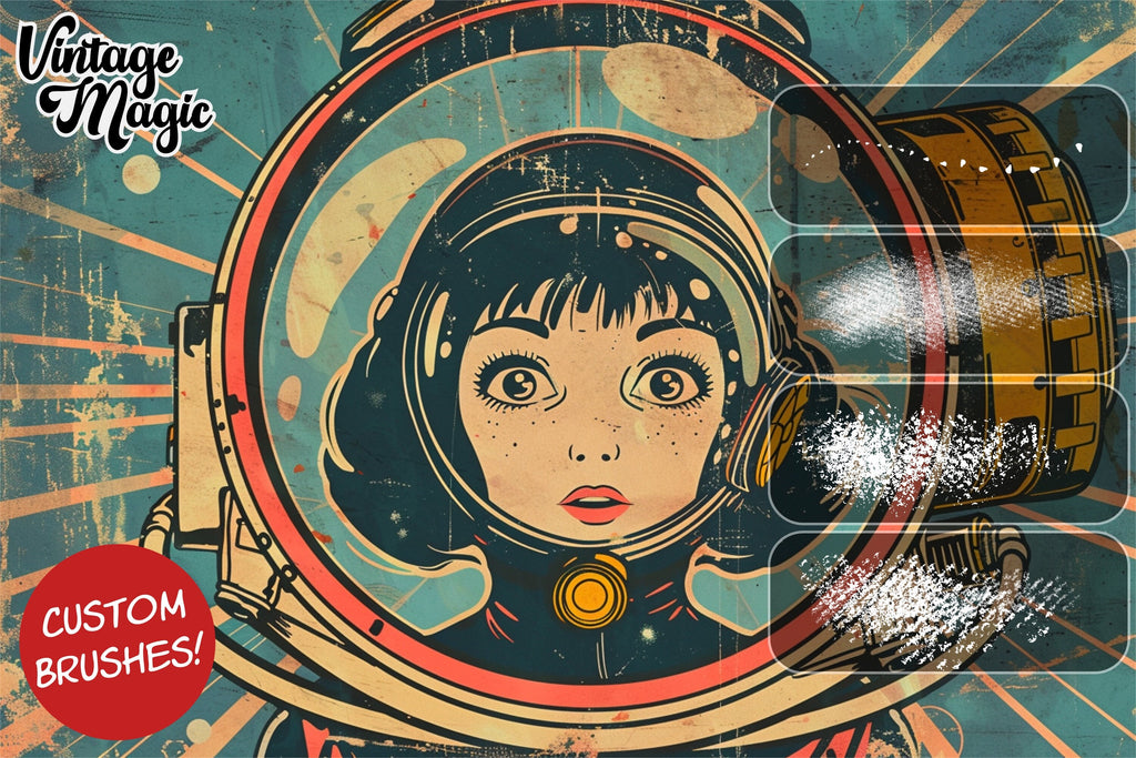 Vintage Magic brush & fx bundle for Procreate