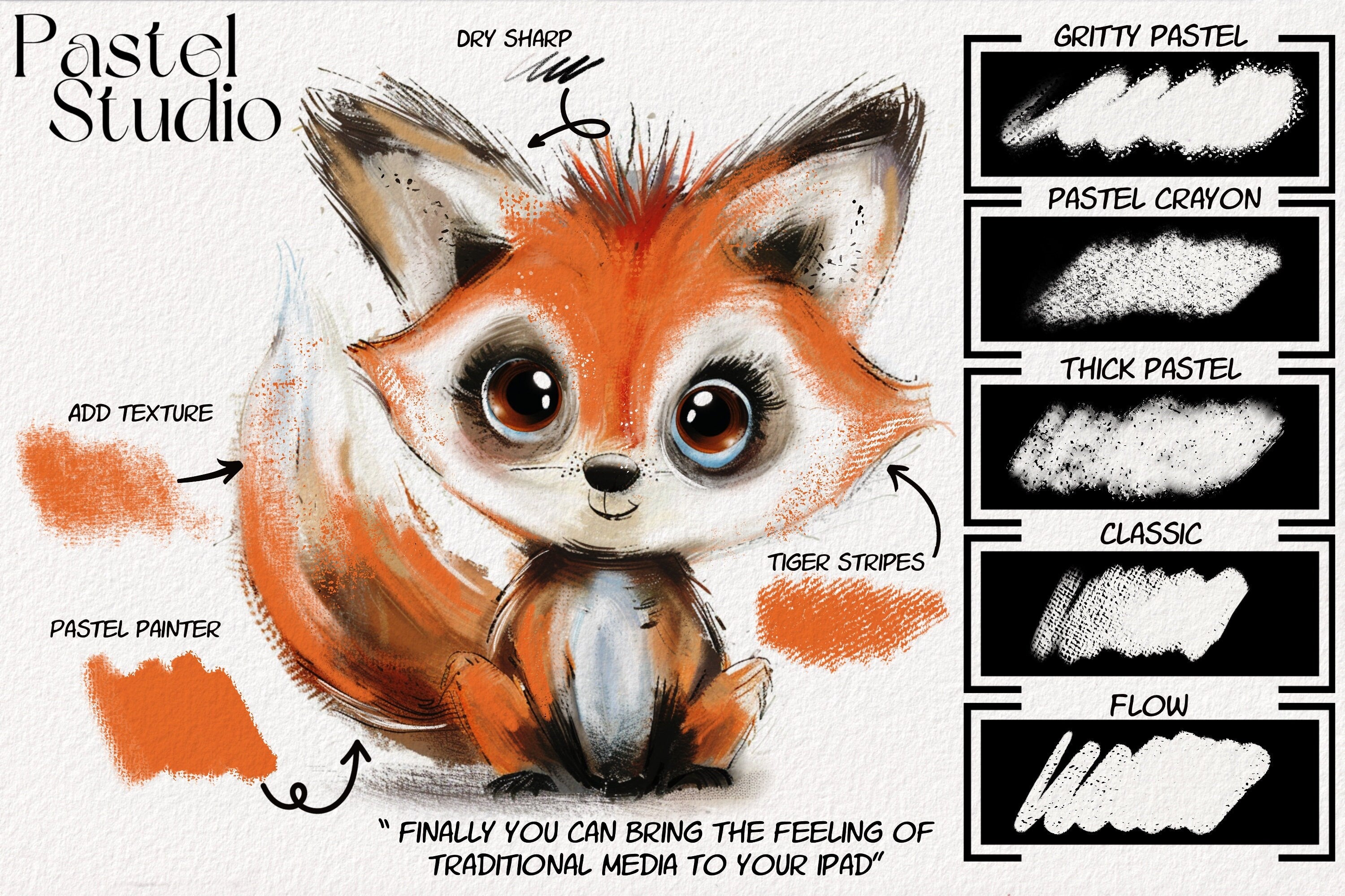 The brush Studio ultimate, custom made quality brushes for Procreate XL