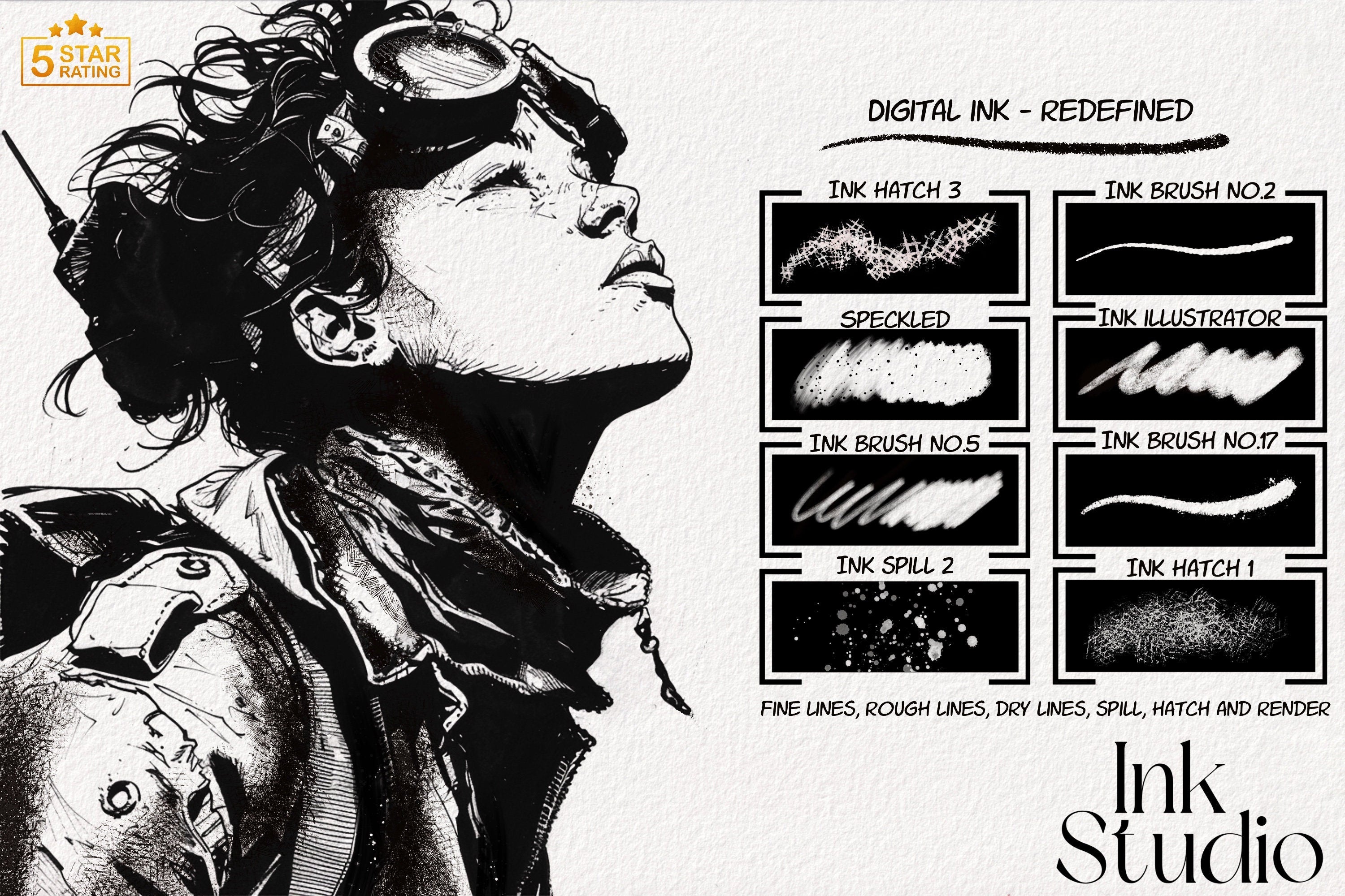 The brush Studio ultimate, custom made quality brushes for Procreate XL