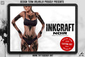 Gothic Procreate Stamps: InkCraft Noir Calligraphy Brush Set (180+ Elements)