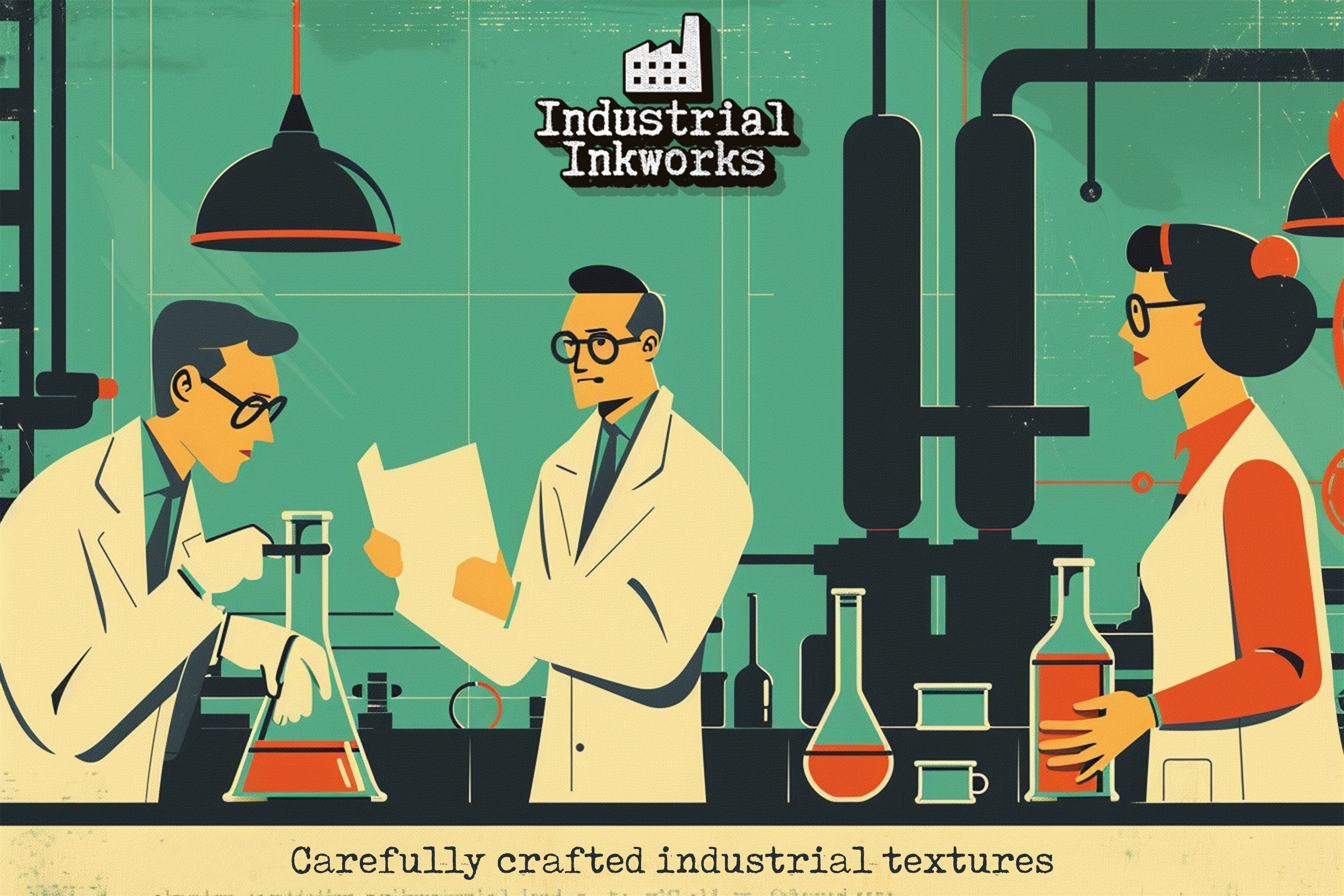 Industrial Ink Procreate Brushes: Vintage Grunge Textures (Digital Download)