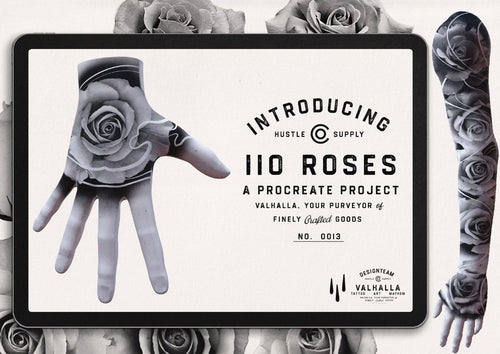 110 Roses Procreate Brush Set (1500x1500 px)
