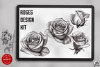 Roses Vol.2, Tattoo builder, Design team Valhalla sweden, 40 unique designs