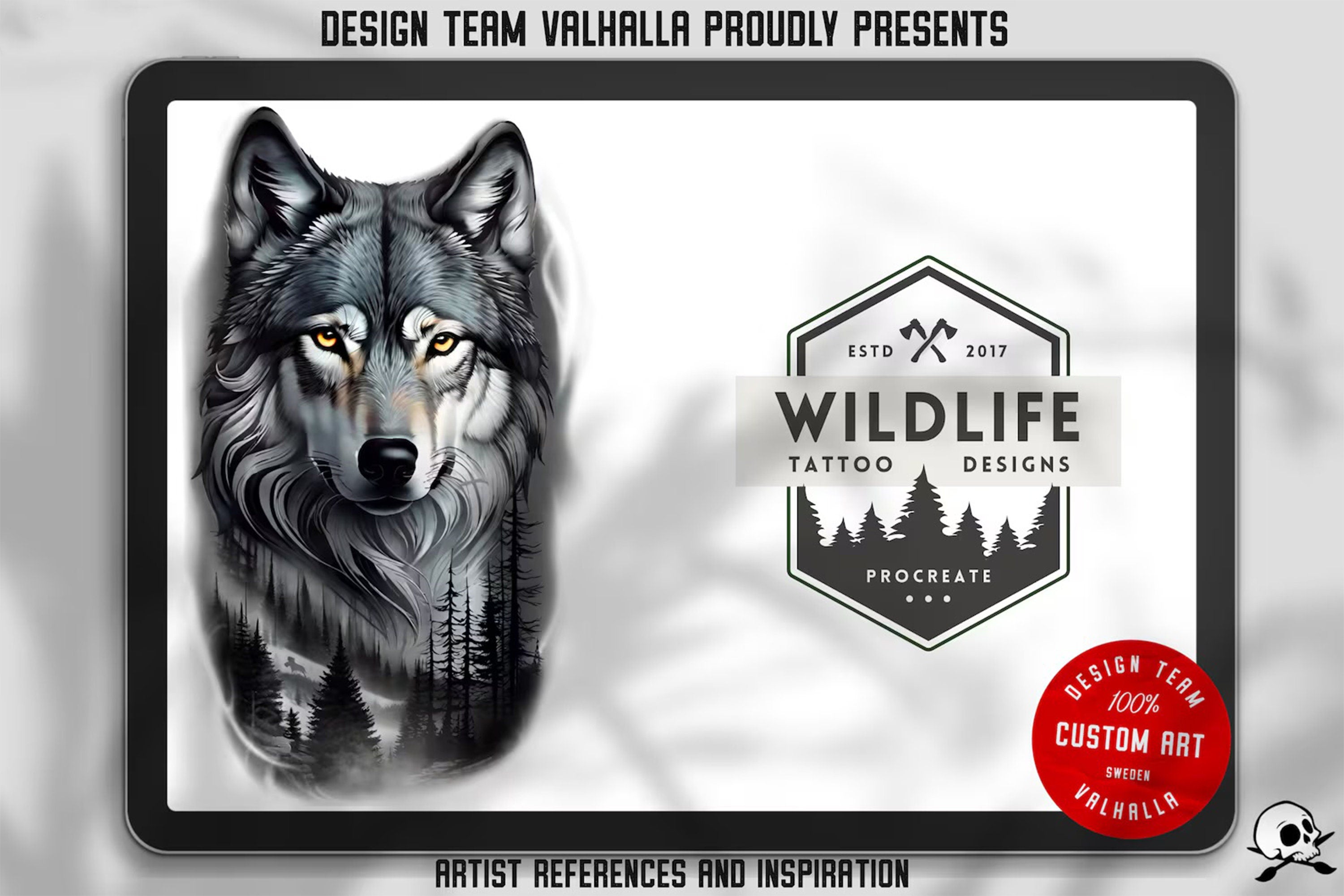 The Wildlife Folder, 50 unique tattoo sleeves by Team Valhalla
