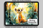 Gritty Goache brush bundle, custom brushes for Procreate