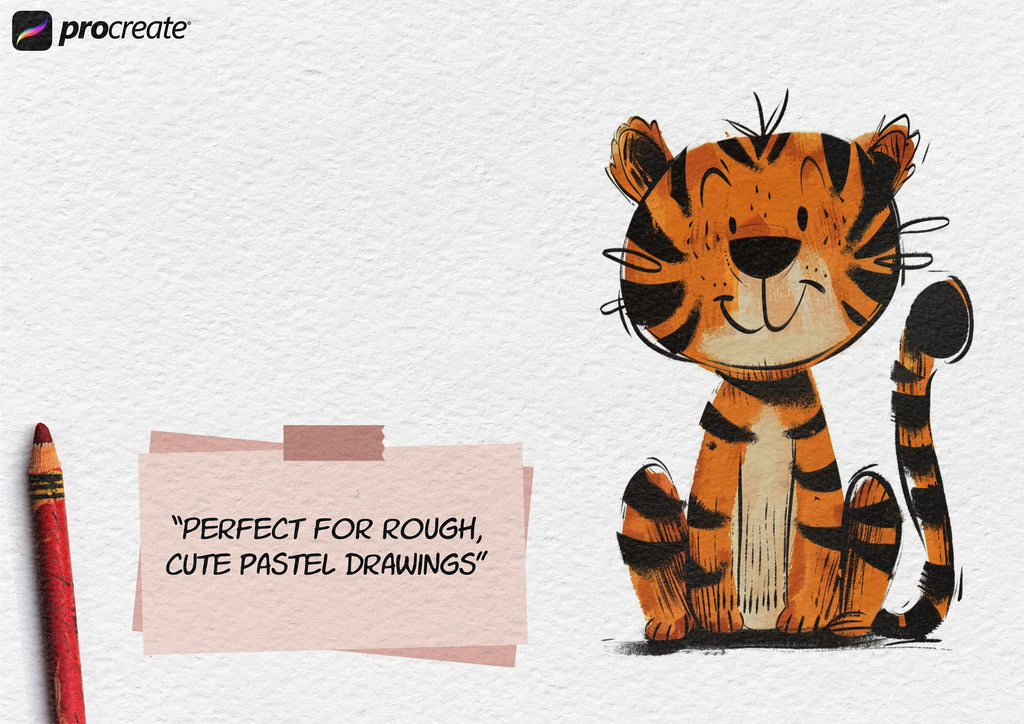 Oil pastel brushes & canvases for Procreate