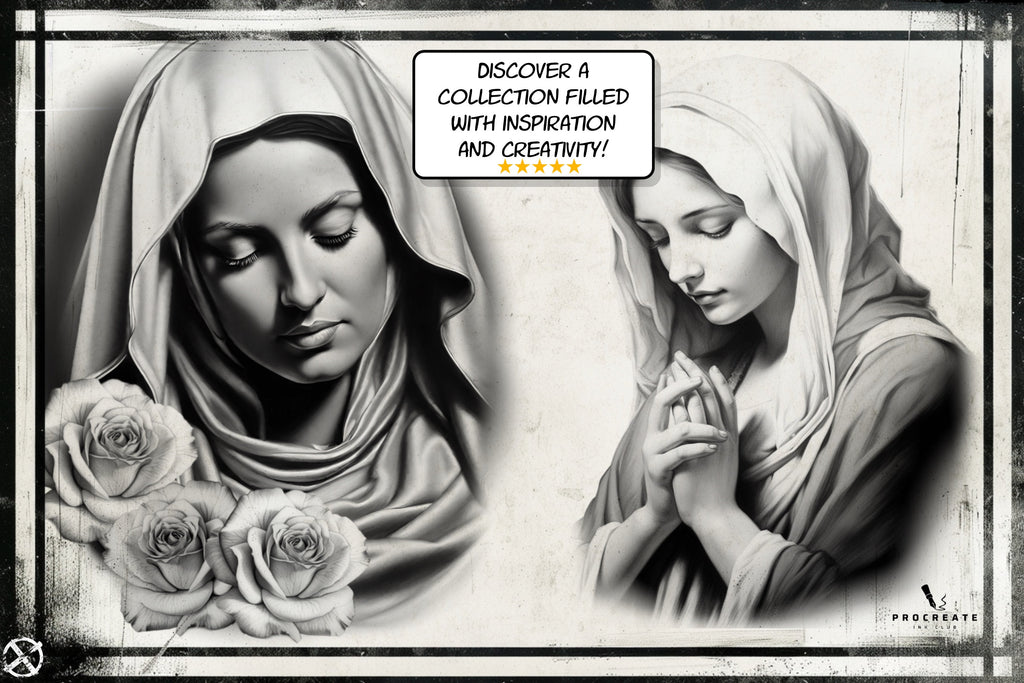 Tattoo encyclopedia vol.2, 500+ original Procreate references, Mega bundle, XL collection