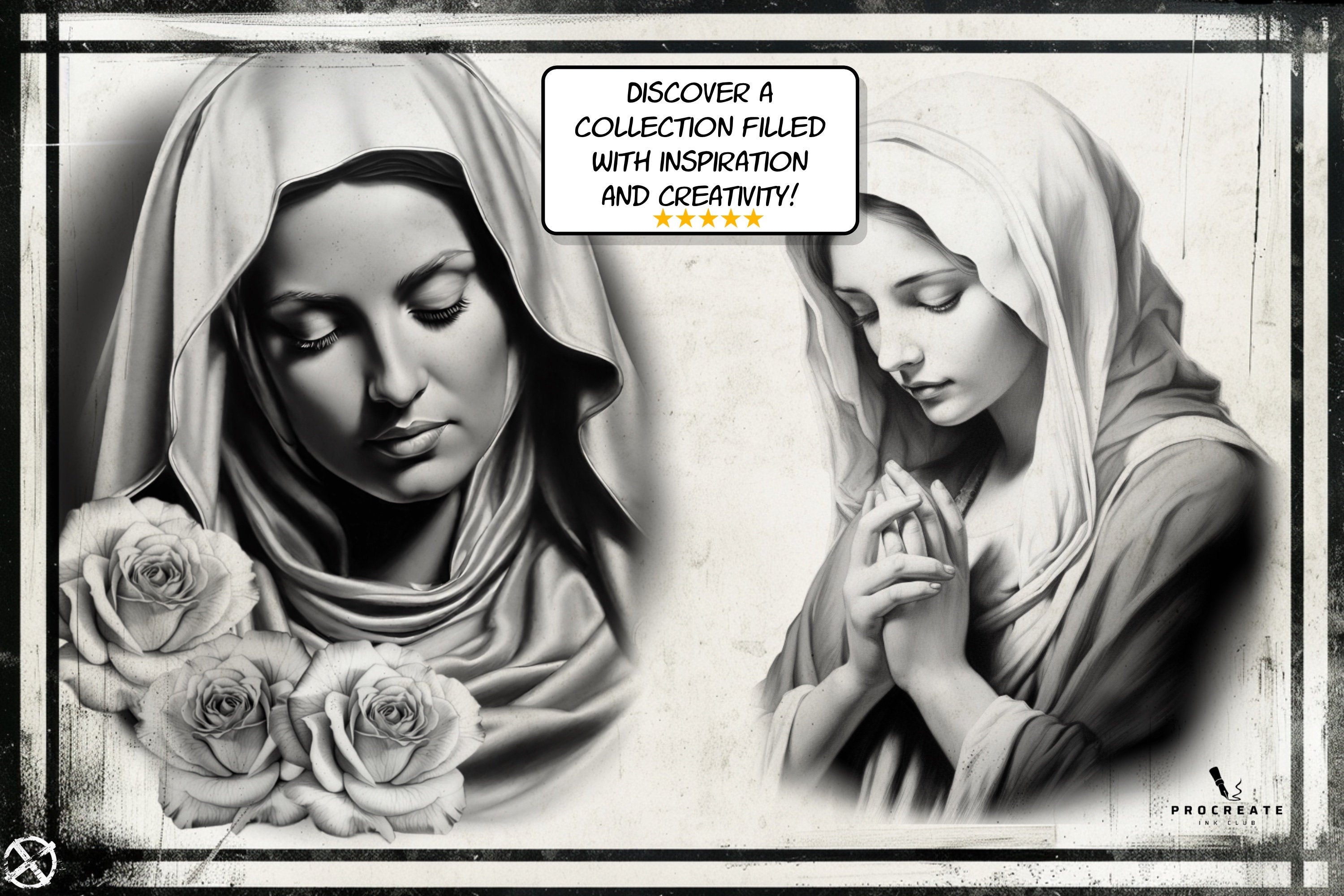 Tattoo encyclopedia vol.2, 500+ original Procreate references, Mega bundle, XL collection
