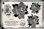 Tattoo encyclopedia vol.2, 500+ original Procreate references, Mega bundle, XL collection