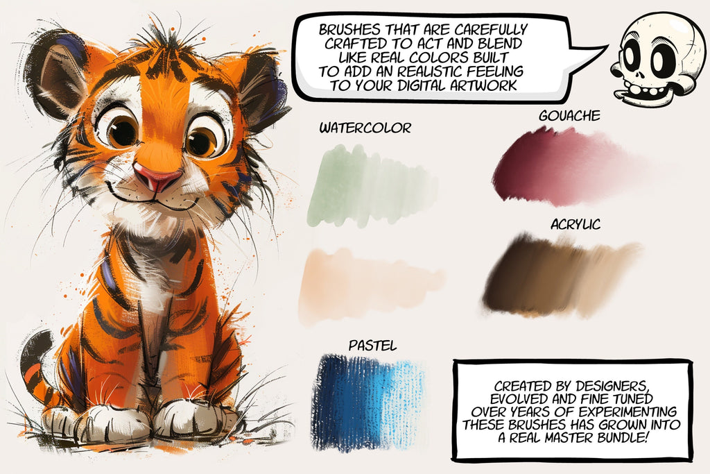 The brush Studio ultimate, custom made quality brushes for Procreate XL