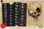 Skull Sketchbook: 500+ Procreate Stamps, Tattoo Art Reference (Digital Download)