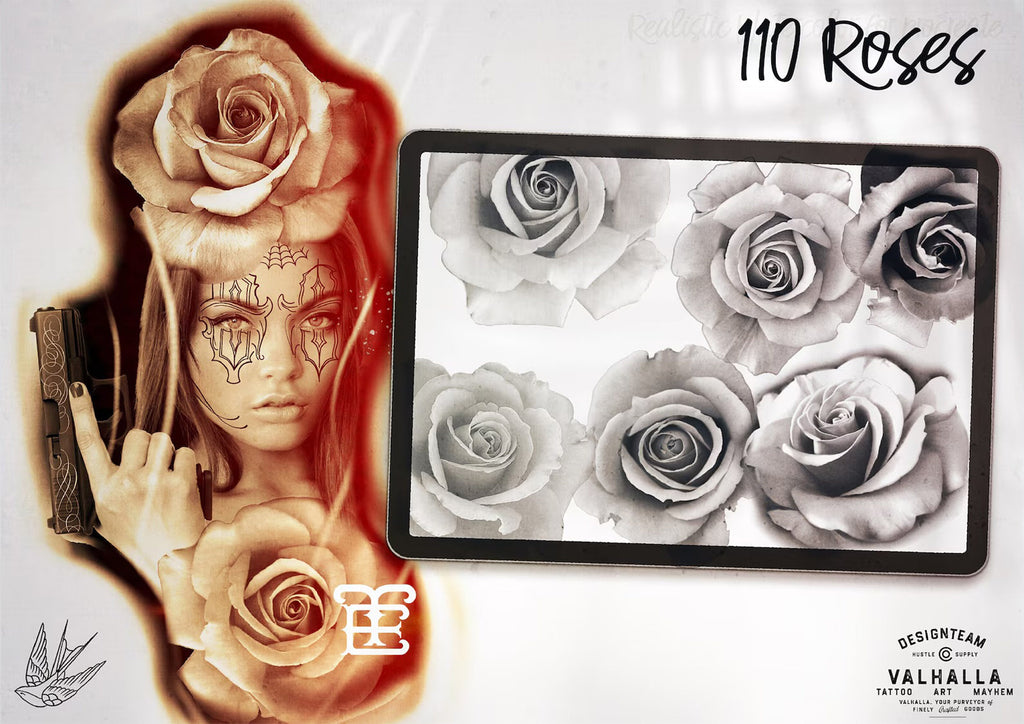 110 Roses Procreate Brush Set (1500x1500 px)