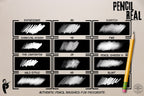 PencilReal ~ realistic pencil brush bundle for Procreate, XL creative kit!