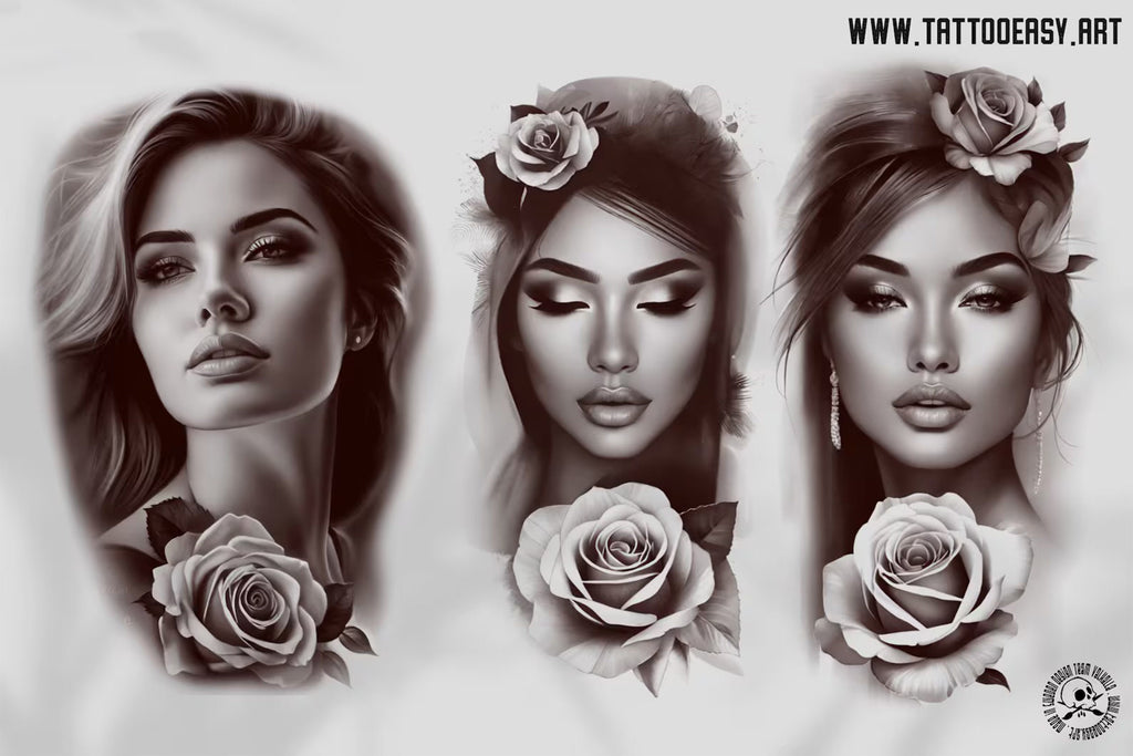 Procreate Lady Head Creative Kit: 80+ Custom Portrait Elements