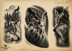 The Wildlife Folder, 50 unique tattoo sleeves by Team Valhalla