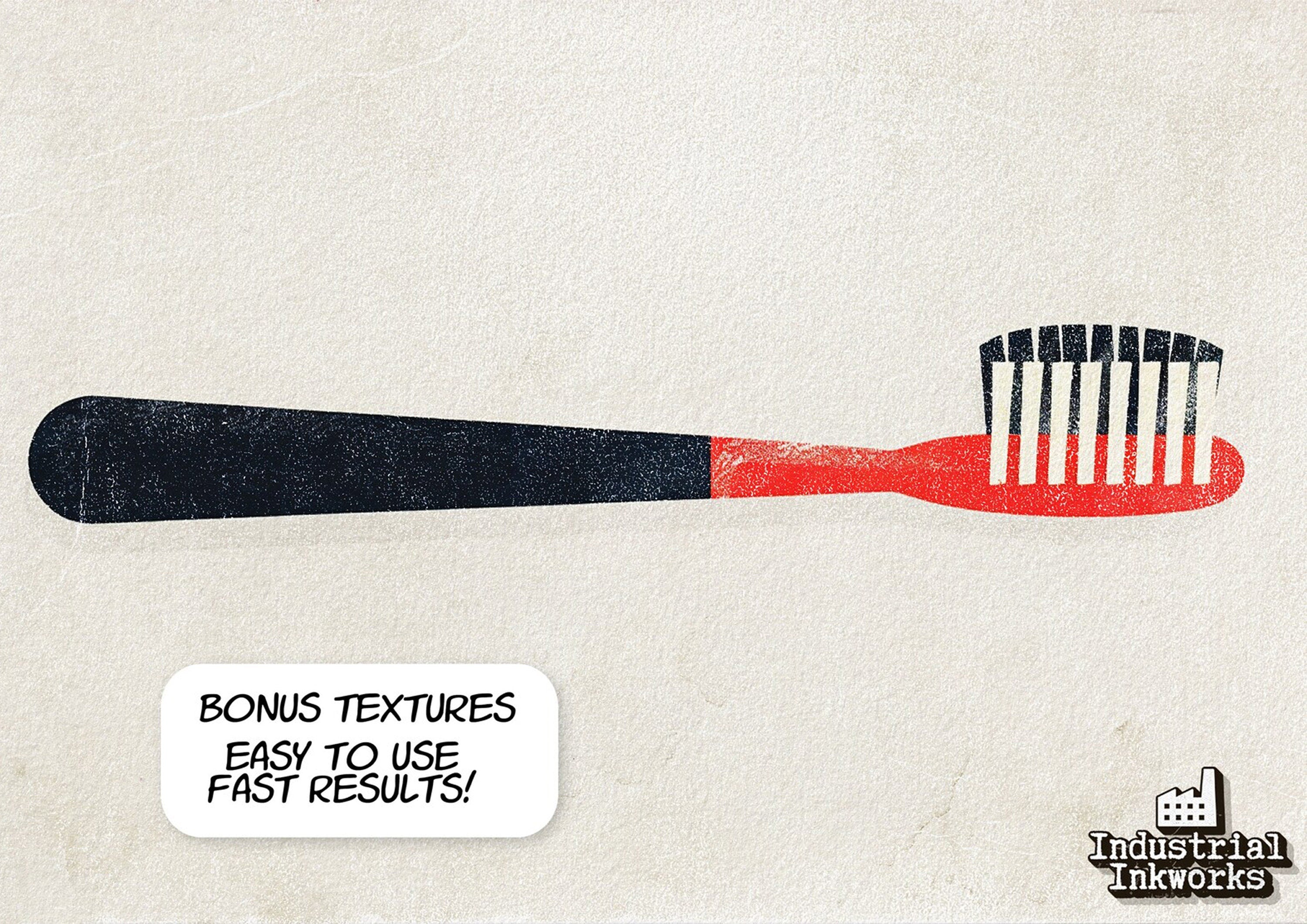 Industrial Ink Procreate Brushes: Vintage Grunge Textures (Digital Download)