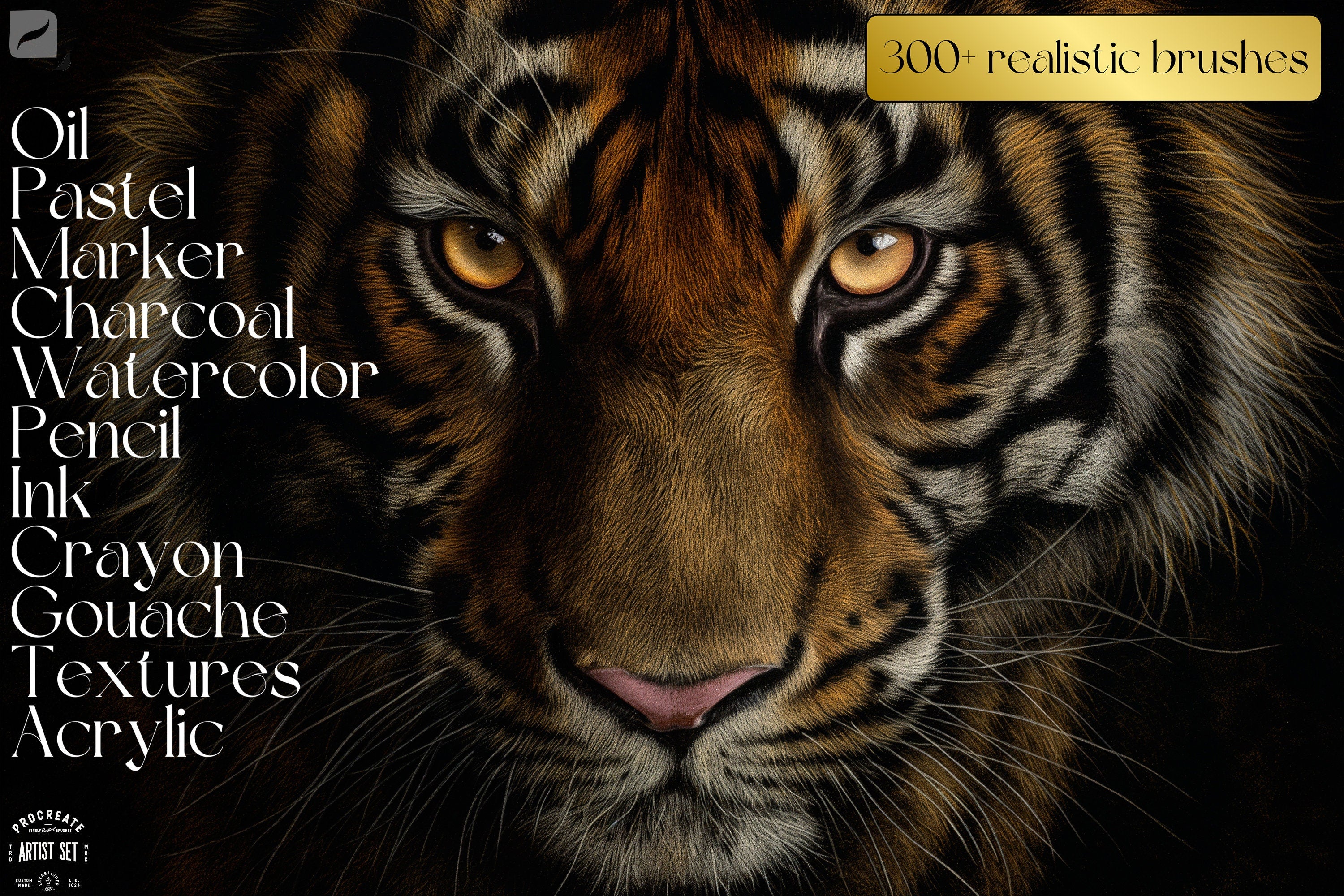 The brush Studio ultimate, custom made quality brushes for Procreate XL