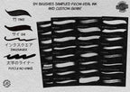 Japanese Calligraphy, custom made brushes for Procreate