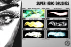 Super Hero Brushes, Custom brushes for Procreate