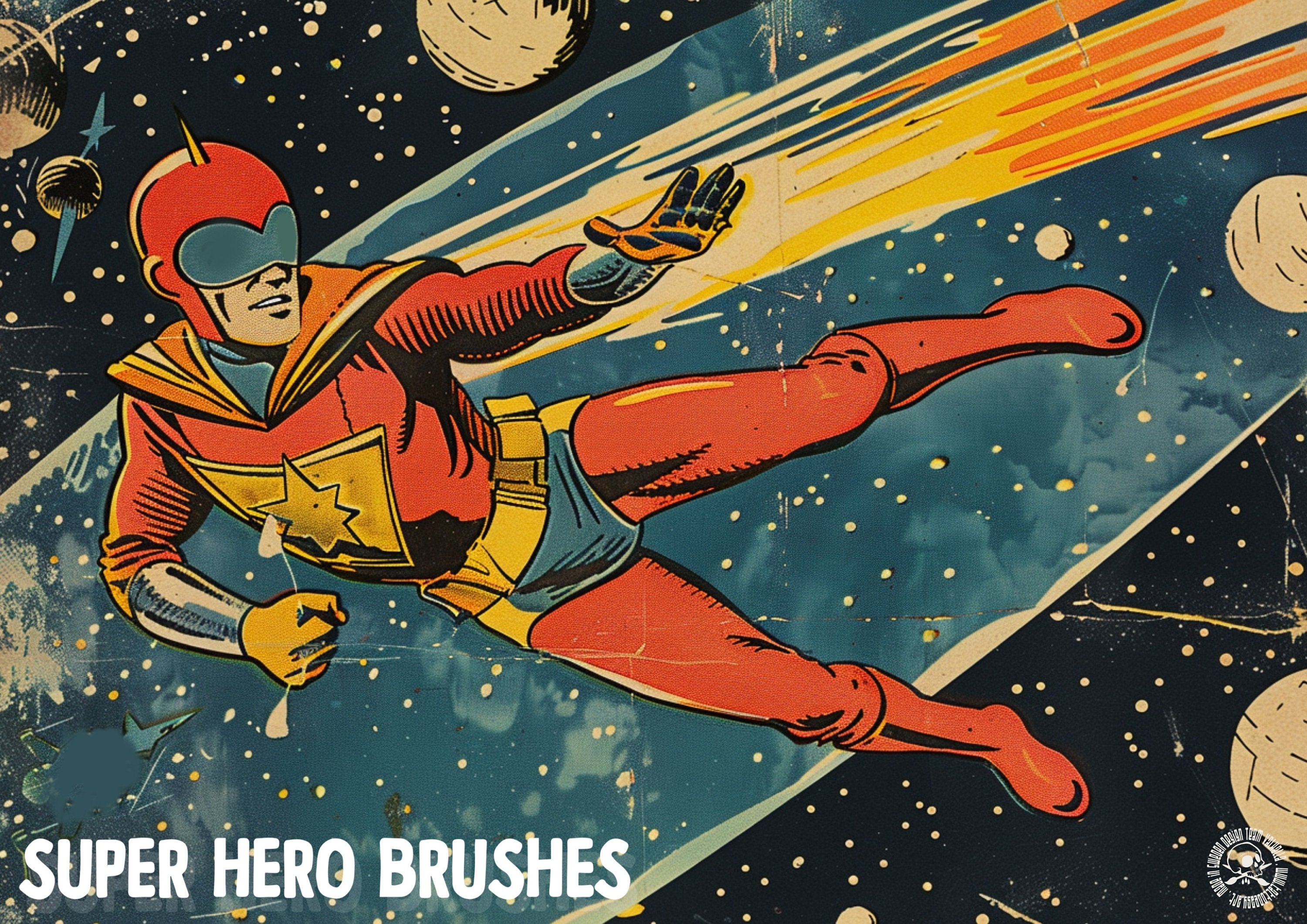 Super Hero Brushes, Custom brushes for Procreate