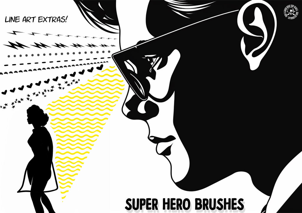 Super Hero Brushes, Custom brushes for Procreate