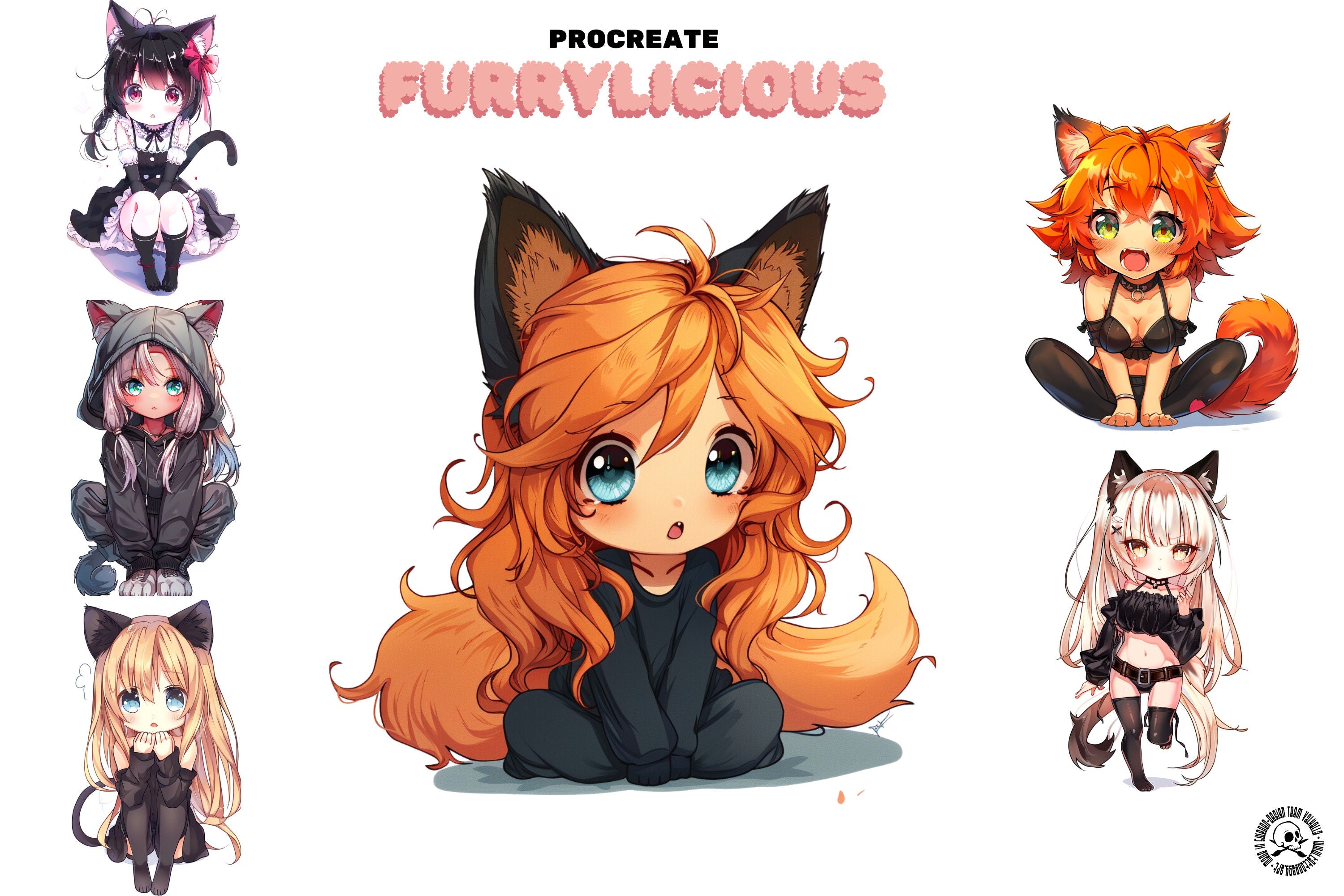 Procreate Anime Chibi Brush Bundle: 1800+ Designs (Digital Download)