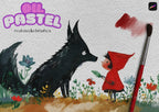 Oil pastel brushes & canvases for Procreate