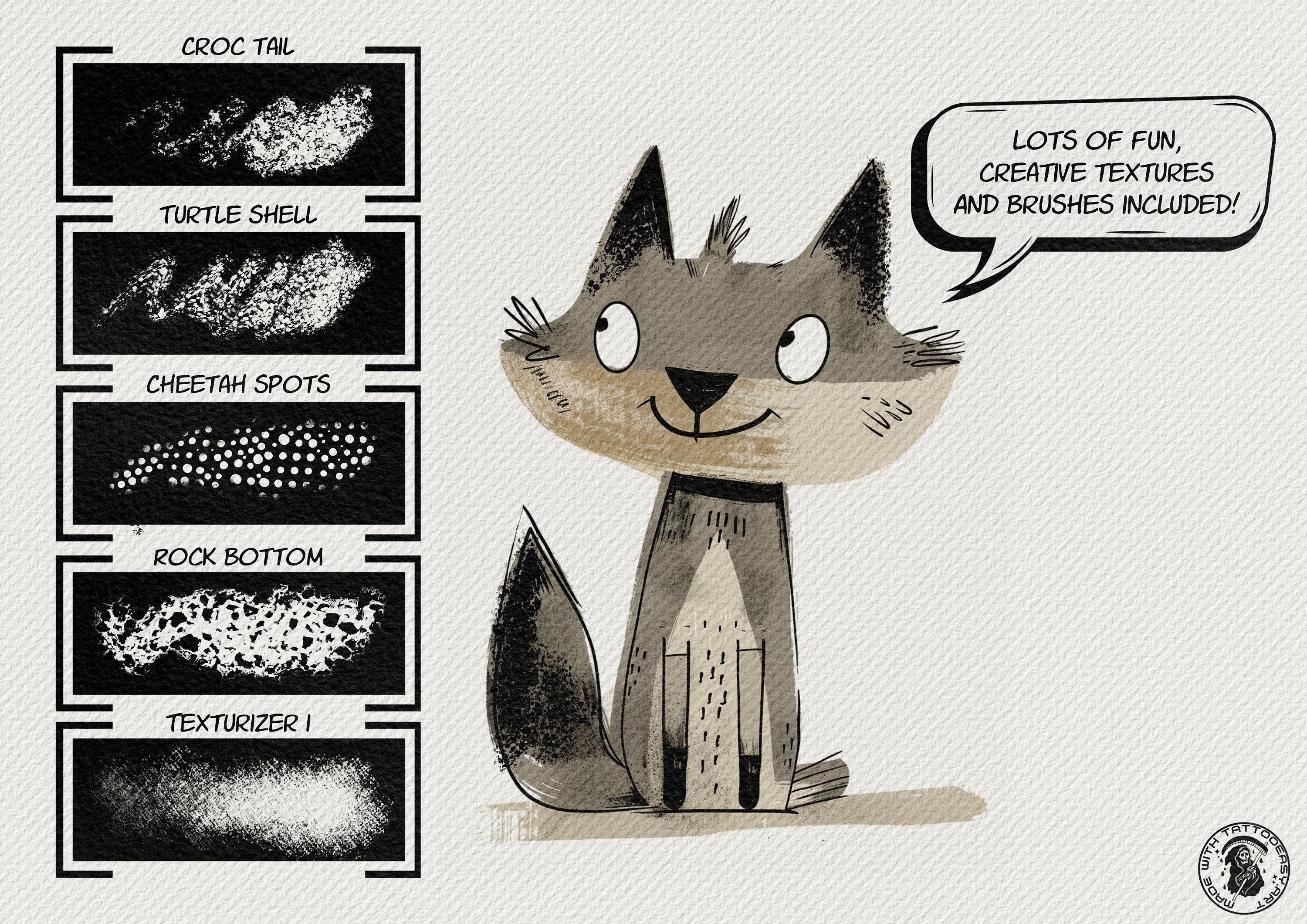 Oil pastel brushes & canvases for Procreate