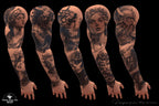 Black & Gray Tattoo Stencils: 155 Procreate Brushes (Digital Download)