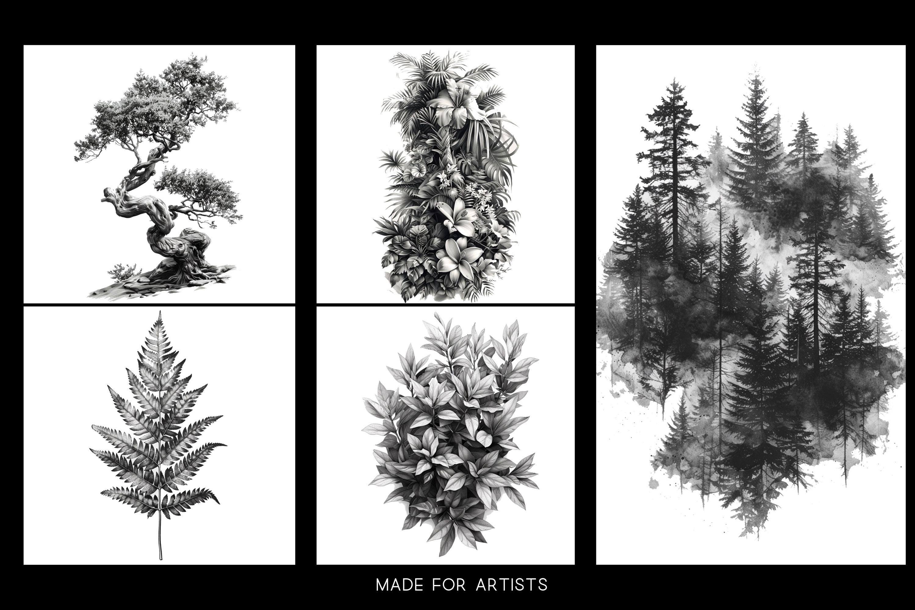 Procreate, landscape design kit, over 200 custom made references for Procreate