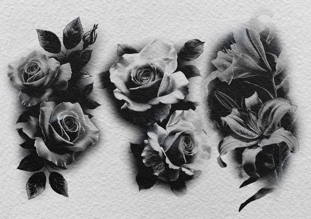 Flower realism, 100+ custom made flower designs, Procreate stamps, png & stencils included