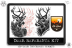 Deer Tattoo Stencils for Procreate: Unique Artist Reference (Digital Download)
