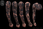Black & Gray Tattoo Stencils: 155 Procreate Brushes (Digital Download)