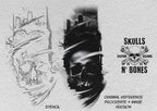 Tattoo references / Tattoo construction , 200 skull designs +ready made stencils, 100% custom art