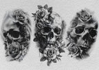 Tattoo references / Tattoo construction , 200 skull designs +ready made stencils, 100% custom art