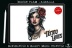 The lady design kit, 200+ custom made tattoo references & stencils