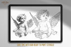Procreate, Religious reference folder, 200 artworks, png, procreate stamps &pdf included